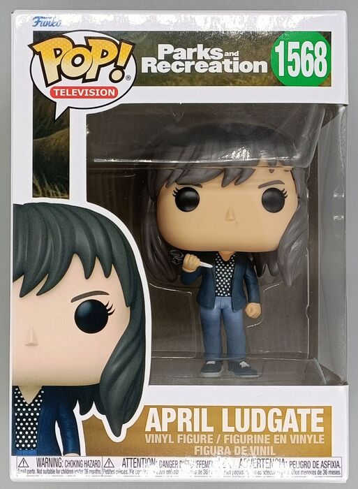 1568 April Ludgate - Parks and Recreation 15th Anniversary New Funko POP