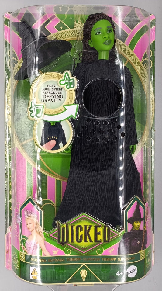 Mattel Wicked Singing Elphaba Fashion Doll & Accessories - Brand New