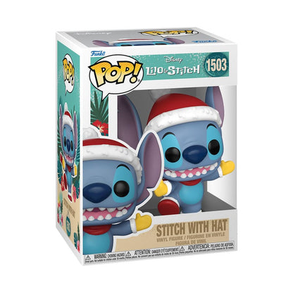 1503 Stitch with Hat - Disney Lilo & Stitch Holiday Funko POP Preorder