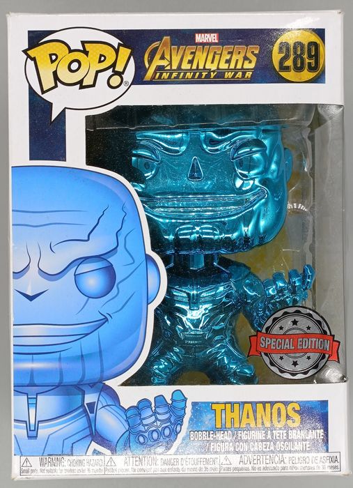 #289 Thanos (Blue) Chrome - Marvel Avengers: Infinity Box Damaged Funko POP
