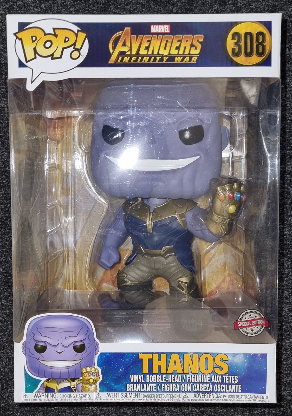 #308 Thanos - 10 Inch - Marvel Avengers Infinity War Funko POP