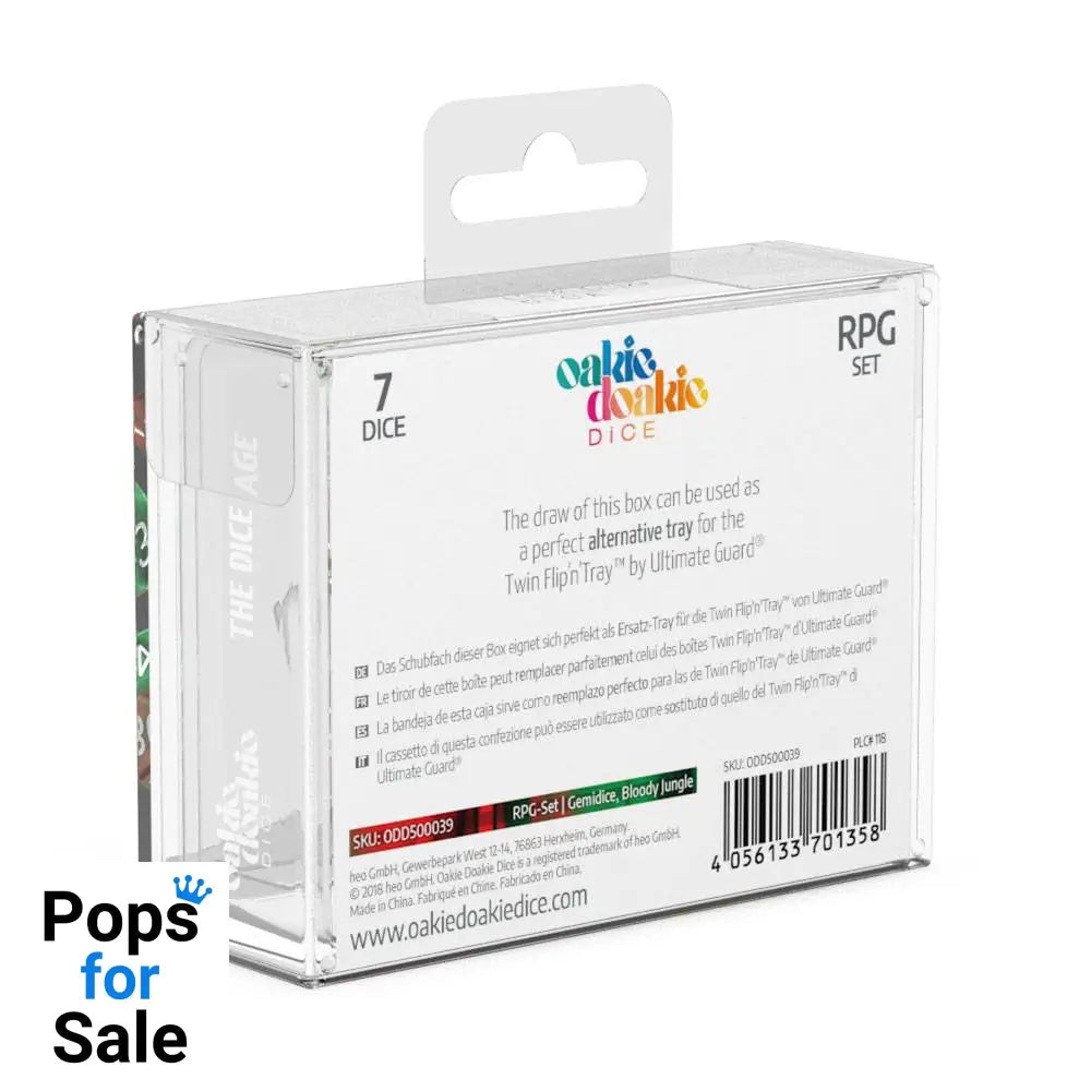 Oakie Doakie Dice RPG Set Gemidice - Bloody Jungle (7)