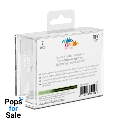 Oakie Doakie Dice RPG Set Metal Glow in the Dark - Druid's Blaze (7)