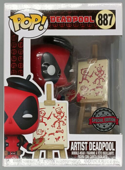 #887 Artist Deadpool - Marvel - Box Damaged Funko POP