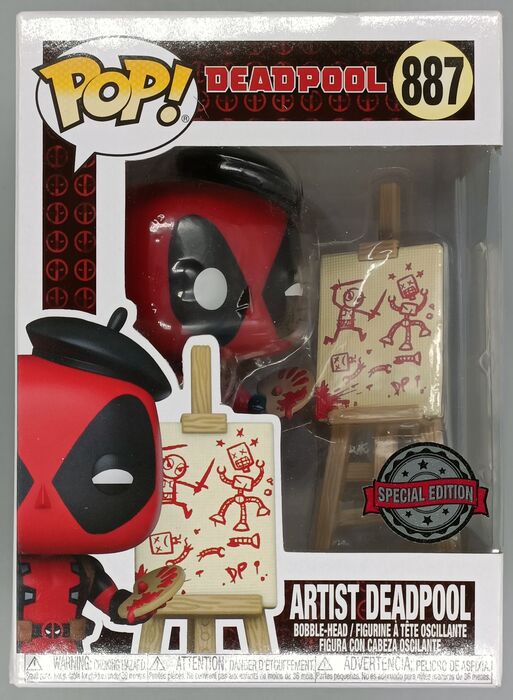 #887 Artist Deadpool - Marvel - Box Damaged Funko POP