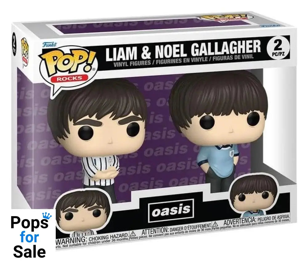 Oasis POP! Vinyl Figures 2-Pack Liam & Noel Gallagher 9 cm