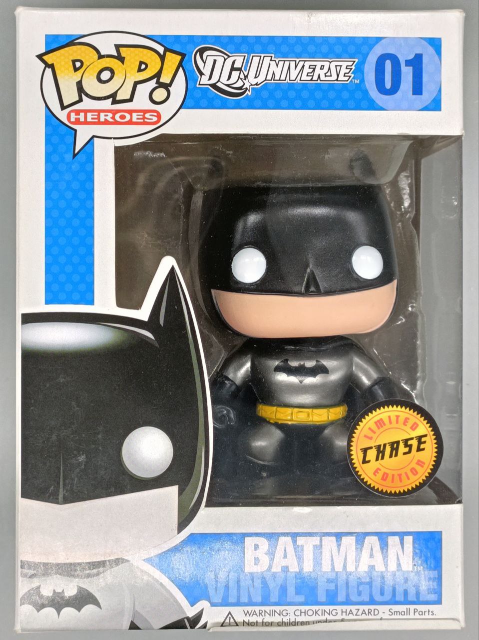 01 Batman (DC Universe) Metallic Chase - Funko POP - Box Damaged