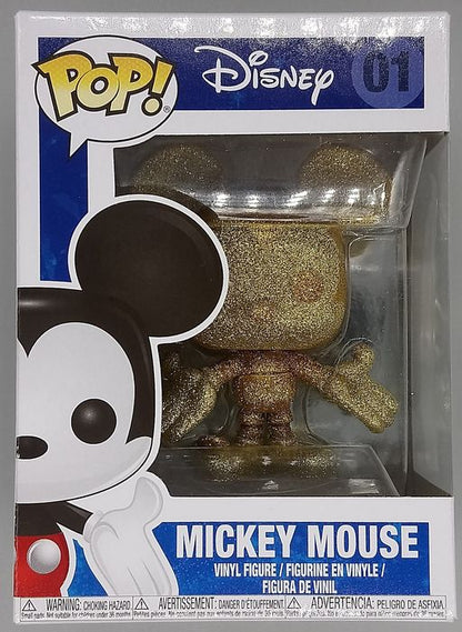 01 Mickey Mouse (Gold) - Diamond - Disney - Funko POP - Box Damaged