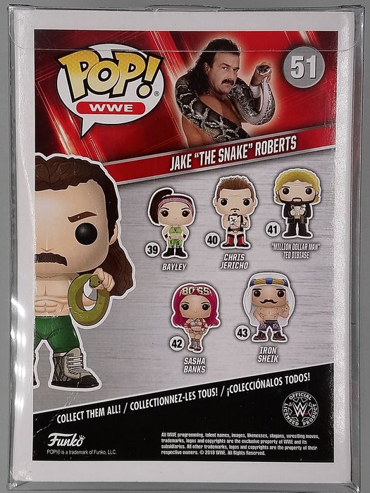 #51 Jake The Snake Roberts - WWE Funko POP