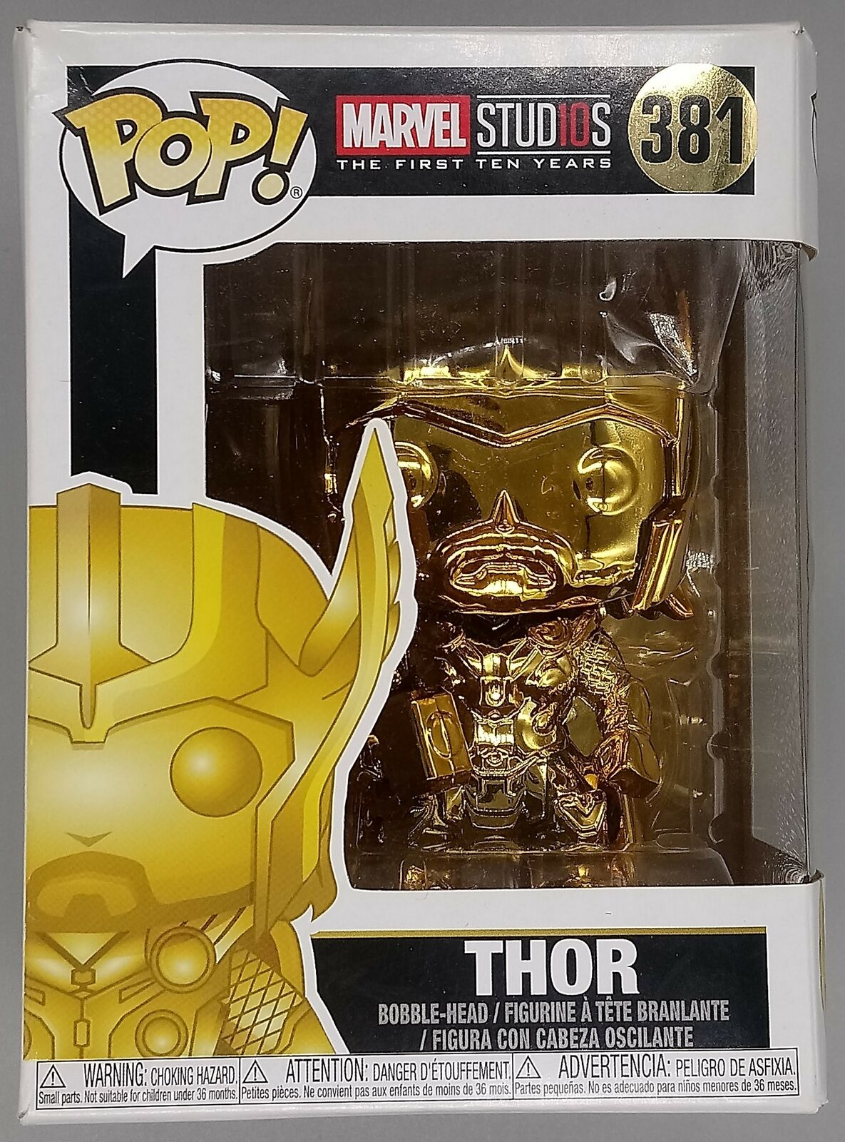 #381 Thor (Gold) - Chrome - Marvel Studios 10 - Box Damaged Funko POP