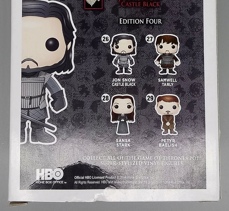#26 Jon Snow (Castle Black) - Game of Thrones - Box Damaged Funko POP