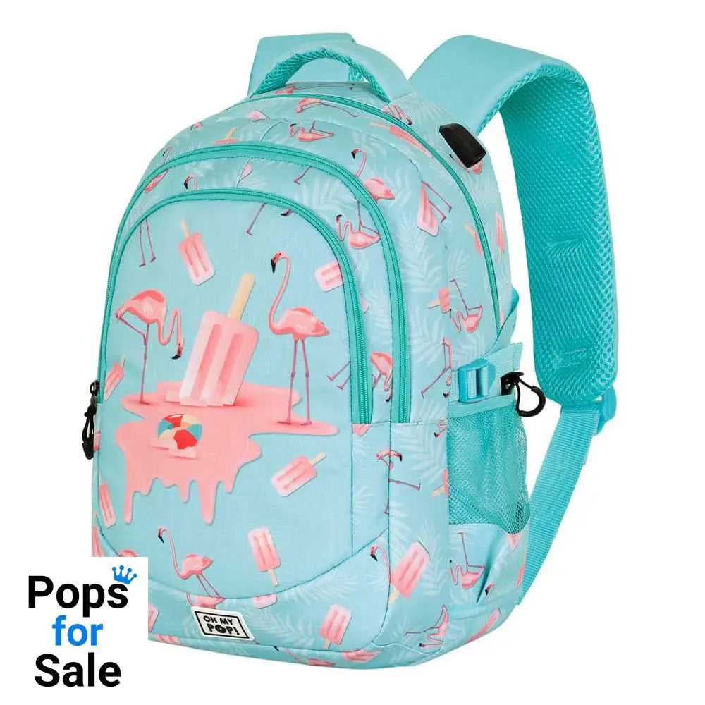 Oh My Pop! Plus Running Backpack Ice Flamingo