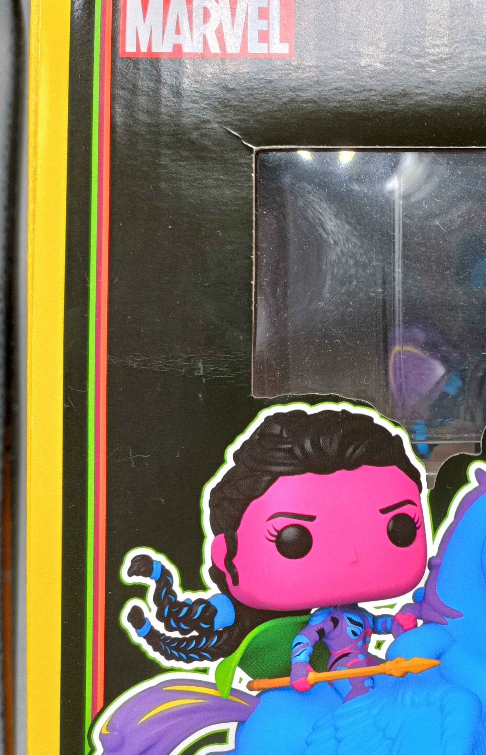 #86 Valkyrie's Flight Blacklight Rides Marvel Avengers Endgame Box Damaged Funko POP