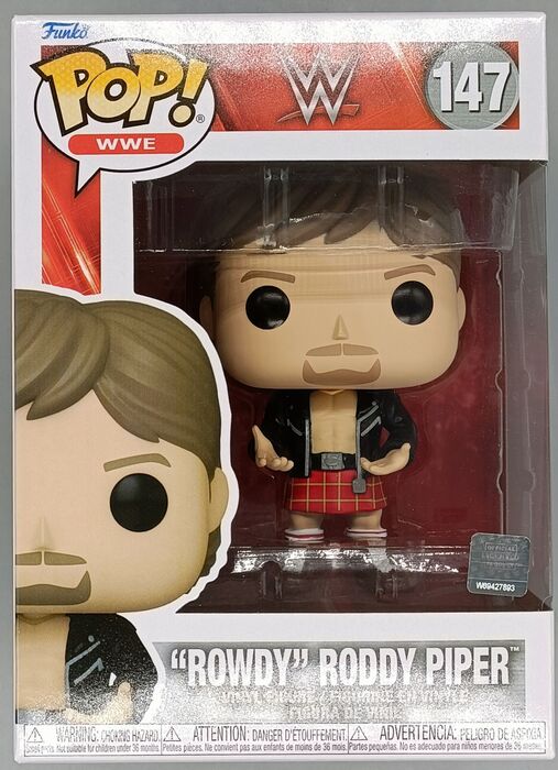 147 Rowdy Roddy Piper - WWE Funko POP - Brand New