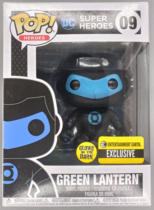 #09 Green Lantern (Silhouette) - Glow - DC Super Her Box Damaged Funko POP
