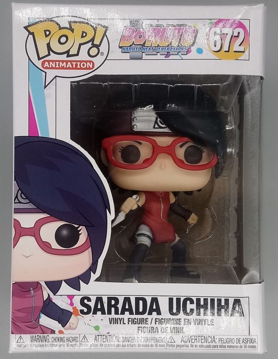 #672 Sarada Uchiha - Boruto - Box Damaged Funko POP