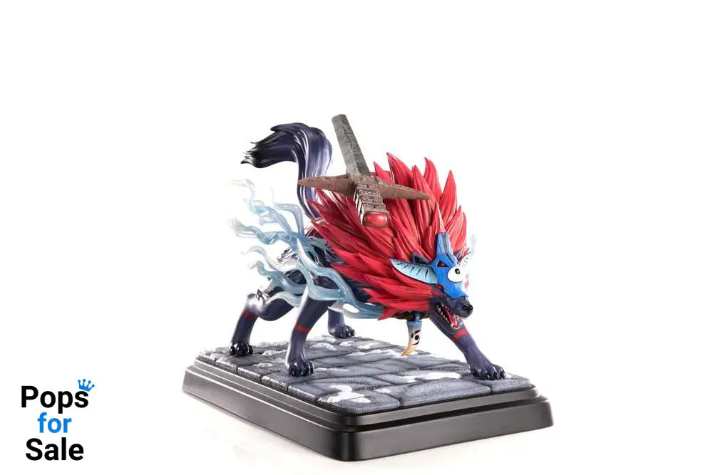 Okami Statue Oki (Wolf Form) 35 cm