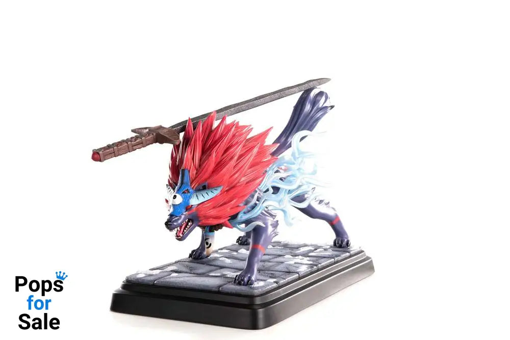 Okami Statue Oki (Wolf Form) 35 cm