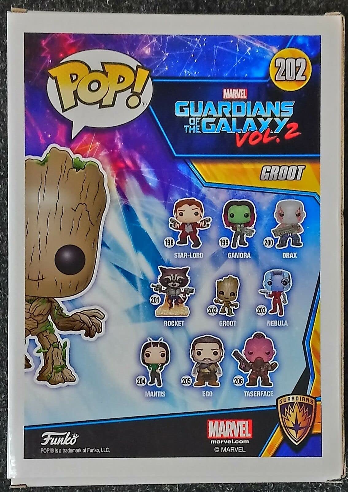 202 Groot  10 Inch  Marvel Guardians of the Galaxy 2 Funko POP - Box Damaged