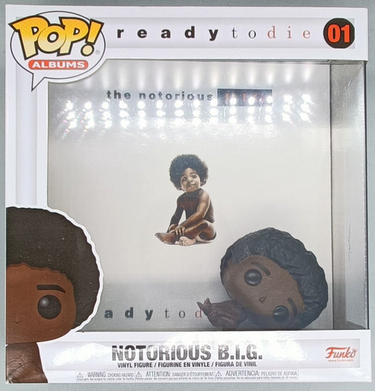 #01 Notorious B.I.G. (Ready to Die) Albums Rocks Box Damaged Funko POP