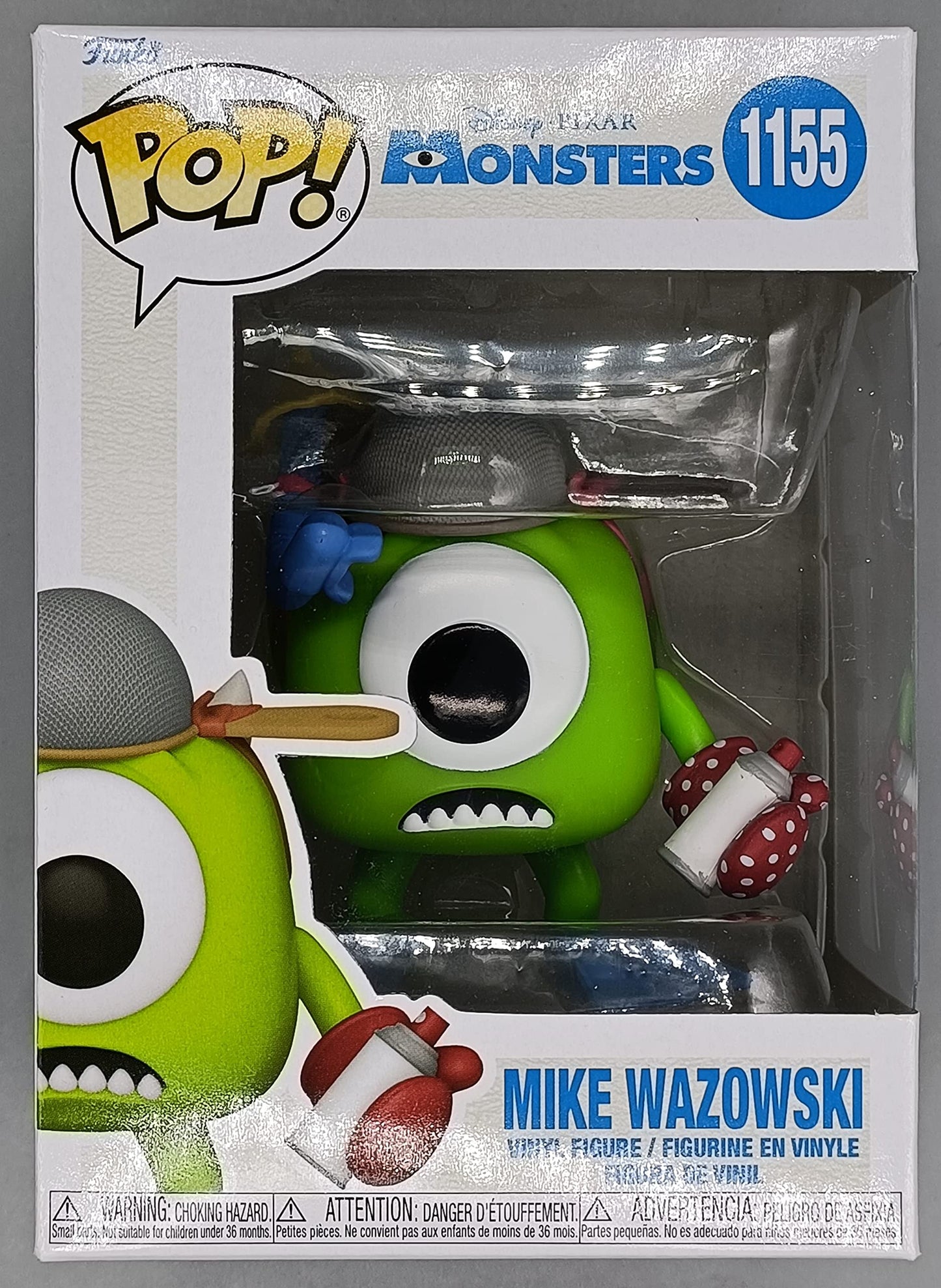 1155 Mike Wazowski (w/ Mitts) Disney Monsters Inc - Funko POP - Box Damaged