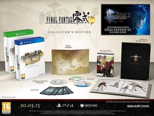 Final Fantasy Type-0 HD - Collector's Edition for Microsoft Xbox One - [Just Disc]