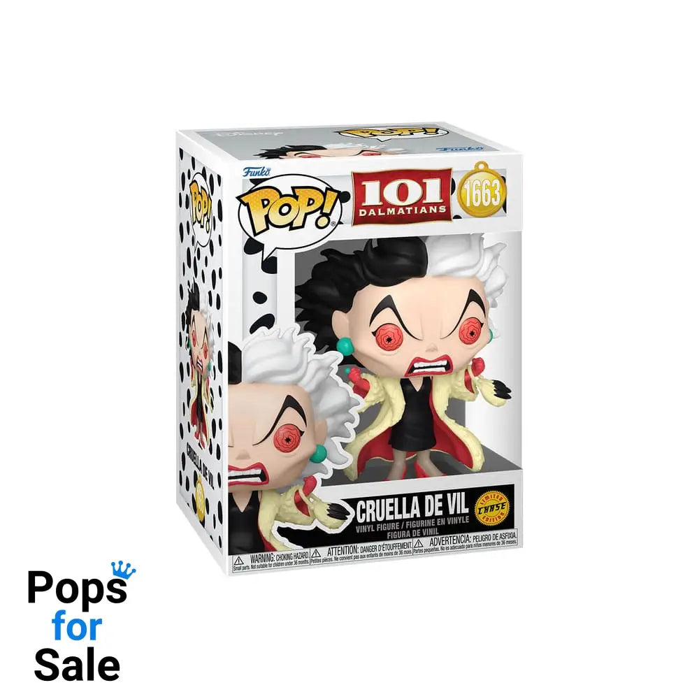 One Hundred and One Dalmatians POP! Vinyl Figures Cruella De Vil with Chase 9 cm Assortment (6)