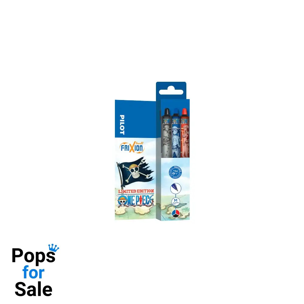 One Piece 3-Pack Rollerball pen FriXion Ball+ Limited Edition LE 0.7