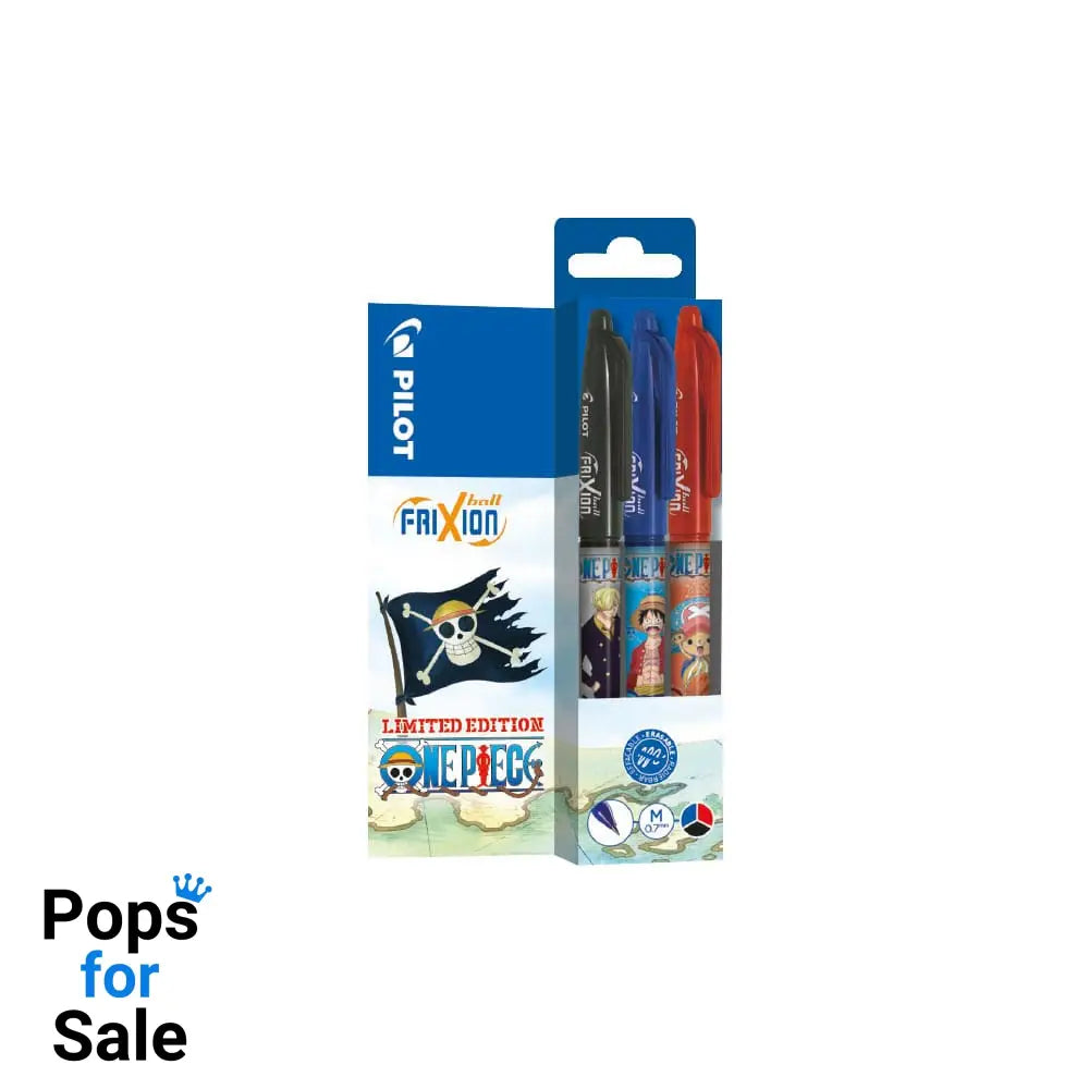 One Piece 3-Pack Rollerball pen FriXion Ball Limited Edition LE 0.7 Stationery
