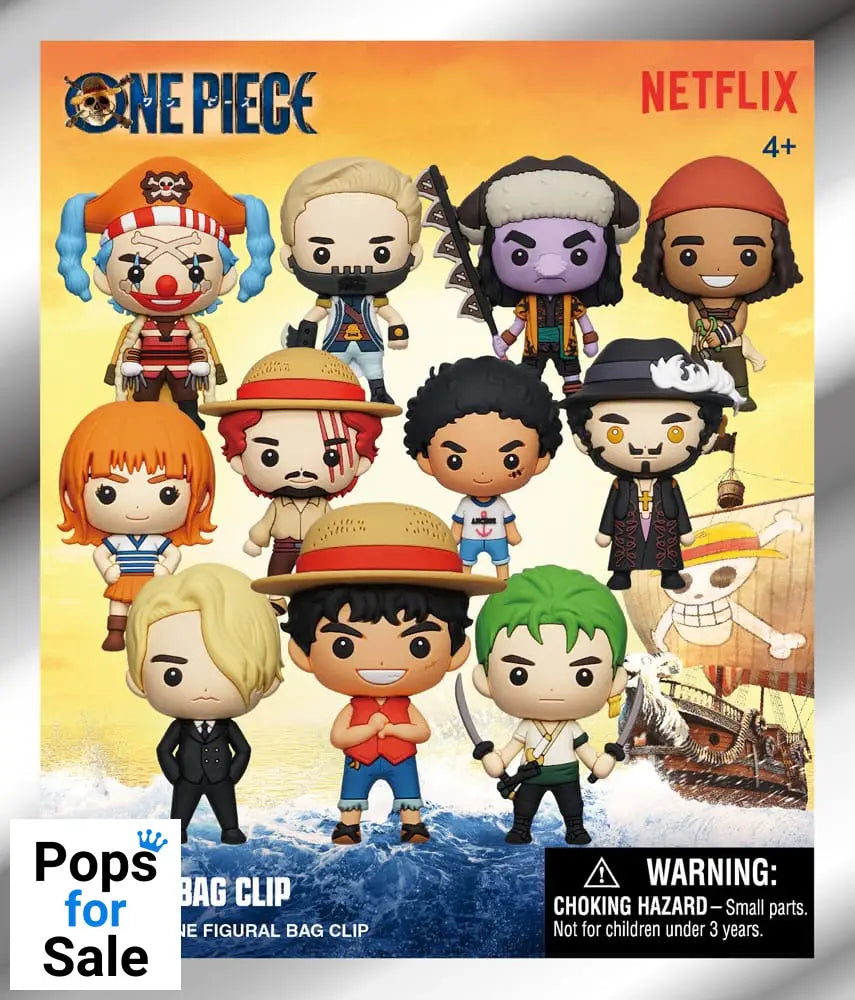 One Piece 3D PVC Bag Clips Netflix Series 1 Display (24)