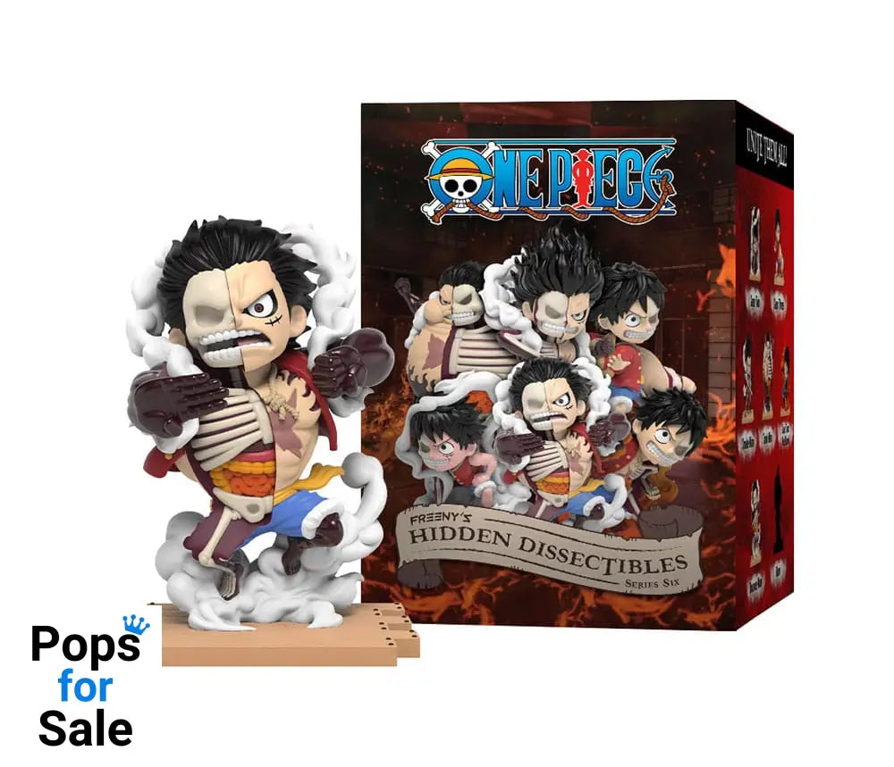 One Piece Blind Box Hidden Dissectibles Series 6 (Luffy Gear's) Display (6)