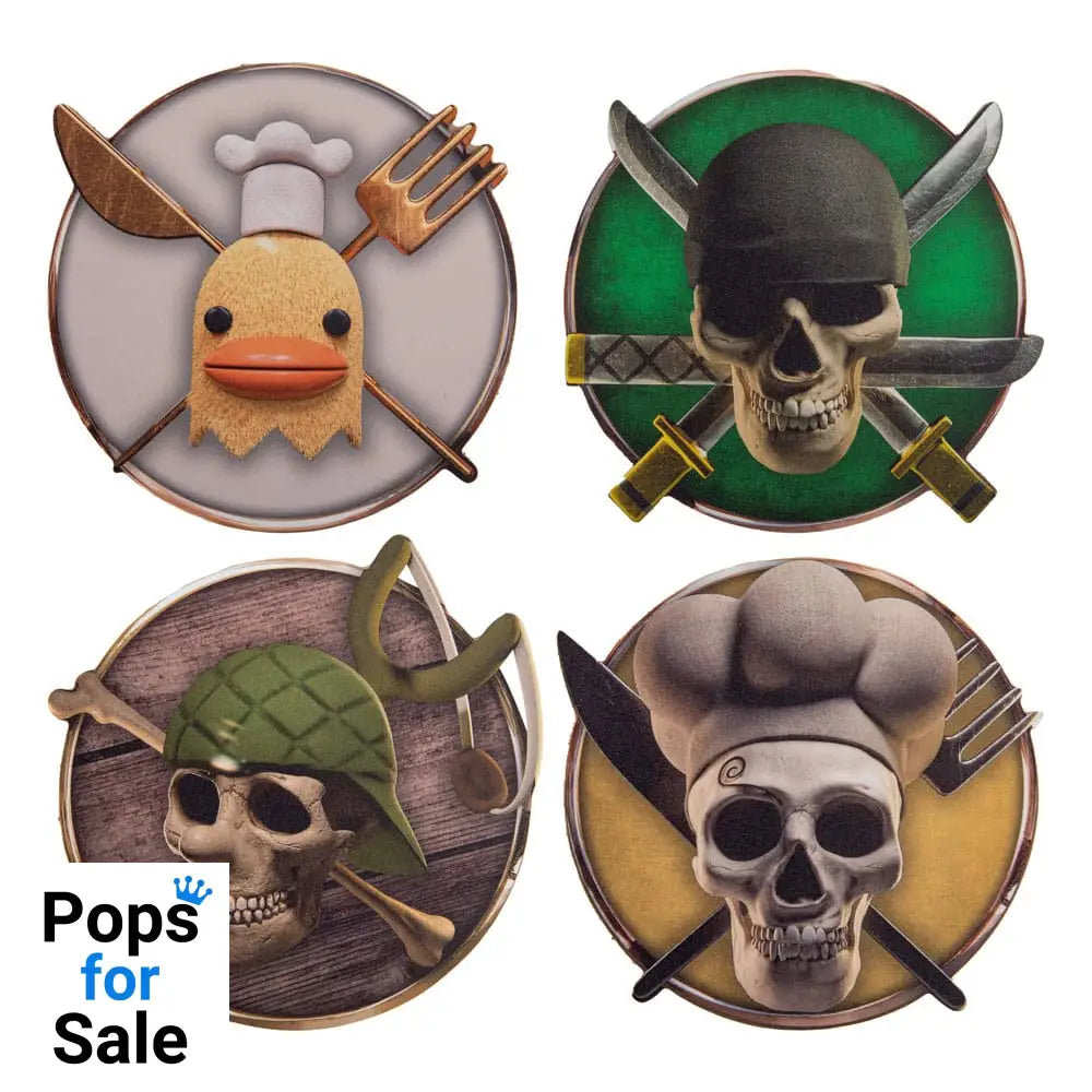 One Piece Coaster 4-Pack Characters #2 Glasses & Coasters