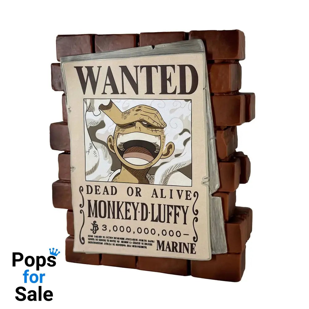 One Piece Coin Bank Luffy Wanted