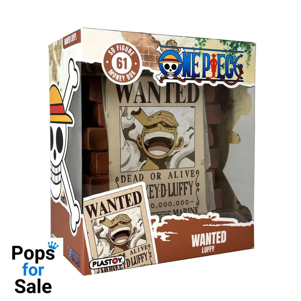 One Piece Coin Bank Luffy Wanted