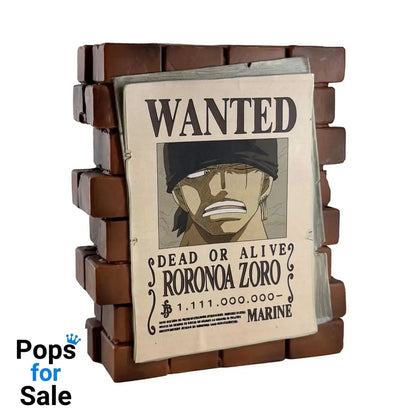 One Piece Coin Bank Zoro Wanted