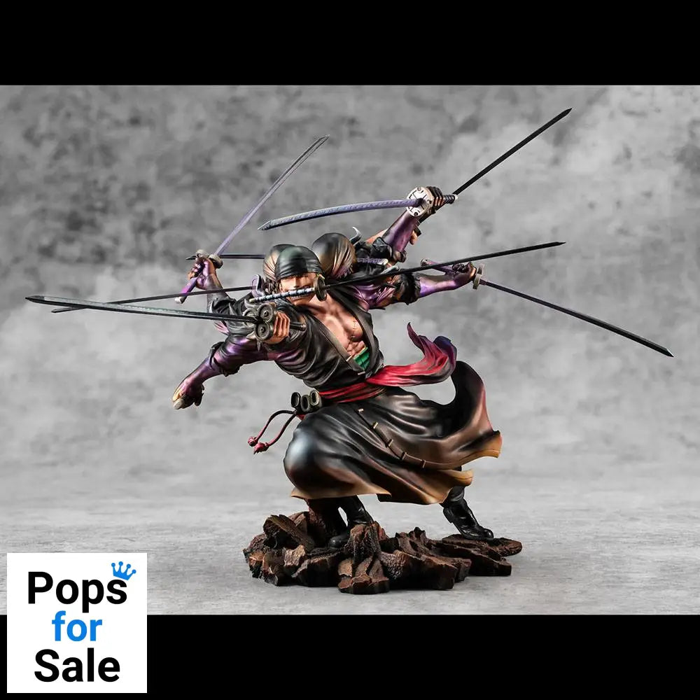 One Piece Excellent Model P.O.P PVC Statue SA-Maximum Roronoa Zoro Ver. Demon Spirit Kyuutouryuu Asura 17 cm