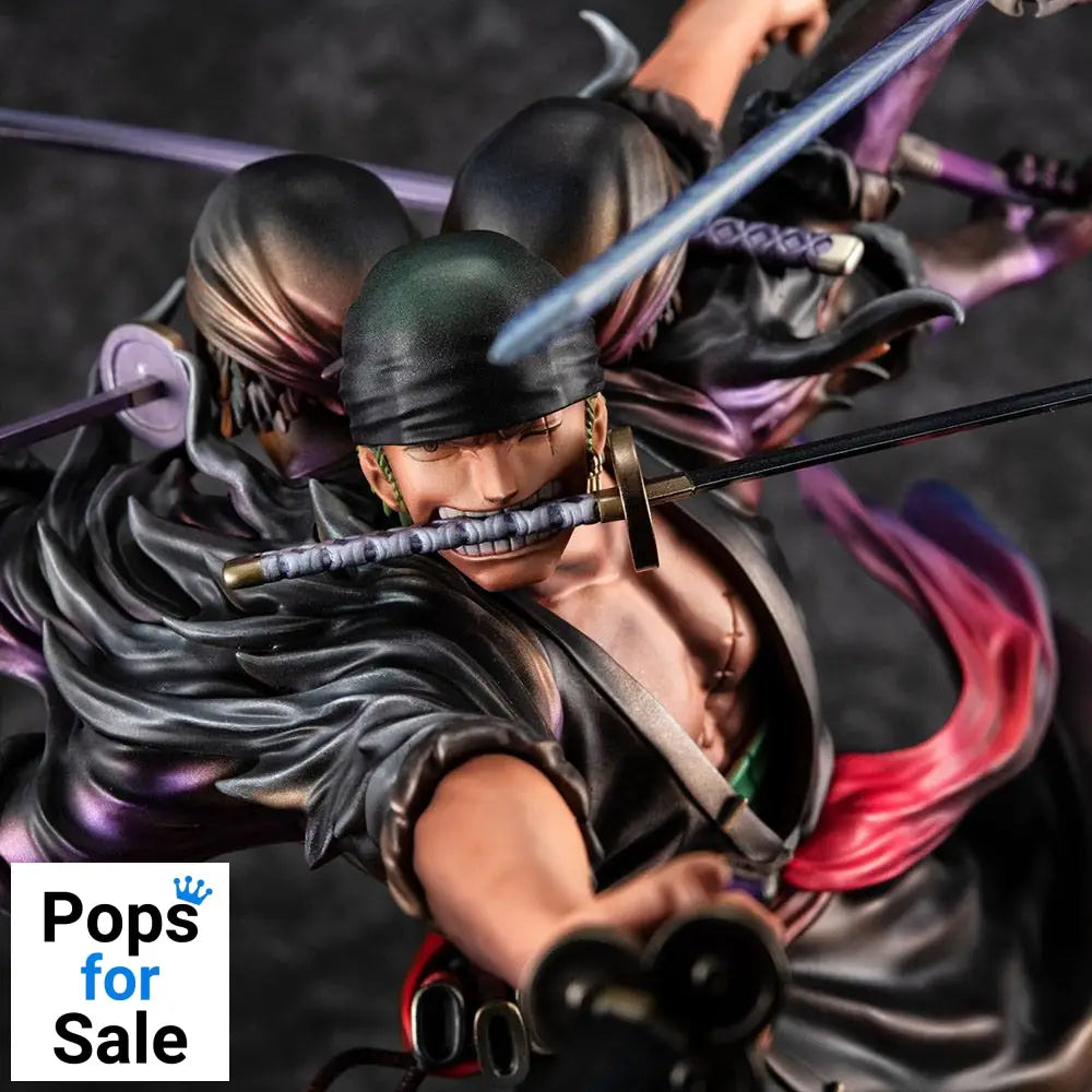 One Piece Excellent Model P.O.P PVC Statue SA-Maximum Roronoa Zoro Ver. Demon Spirit Kyuutouryuu Asura 17 cm