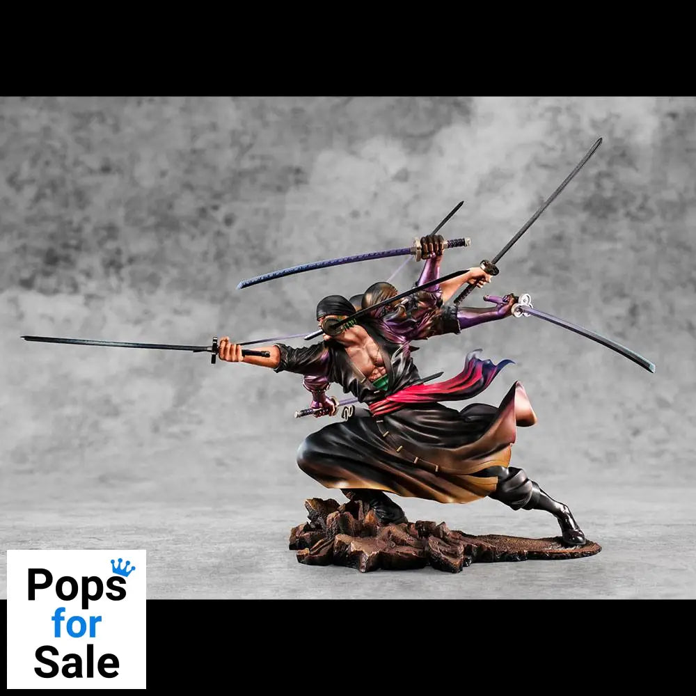 One Piece Excellent Model P.O.P PVC Statue SA-Maximum Roronoa Zoro Ver. Demon Spirit Kyuutouryuu Asura 17 cm