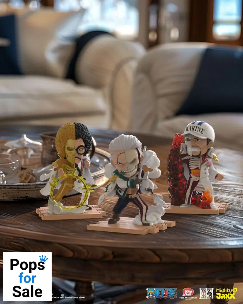 One Piece Freeny's Hidden Dissectables Marines Edition 4 inch Vinyl Figure Blind Box Display (6)