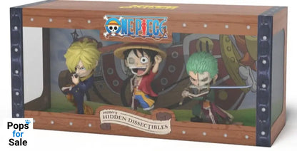 One Piece Freeny's Hidden Dissectables Vinyl Figure Luffy, Zoro and Sanji 10 cm