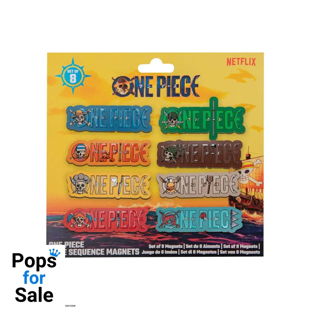 One Piece Fridge Magnet 8-Pack Title Sequence