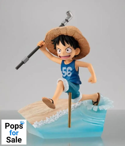 One Piece G.E.M. Series PVC Statue Monkey D. Luffy Run! Run! Run! 15th anniversary Ver. 12 cm
