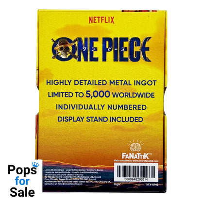 One Piece Ingot Luffy Wanted Poster Limited Edition