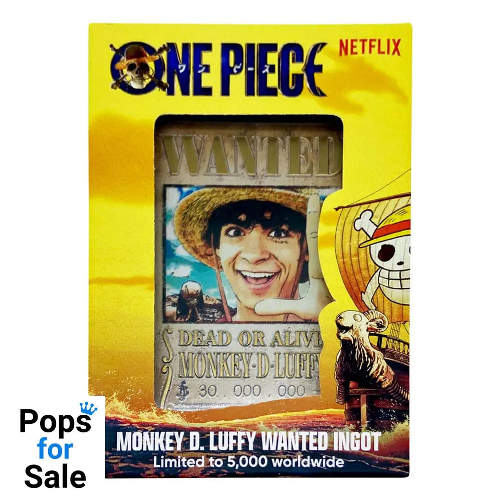 One Piece Ingot Luffy Wanted Poster Limited Edition