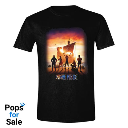 One Piece Live Action T-Shirt Sunset Poster Size XL T-shirts