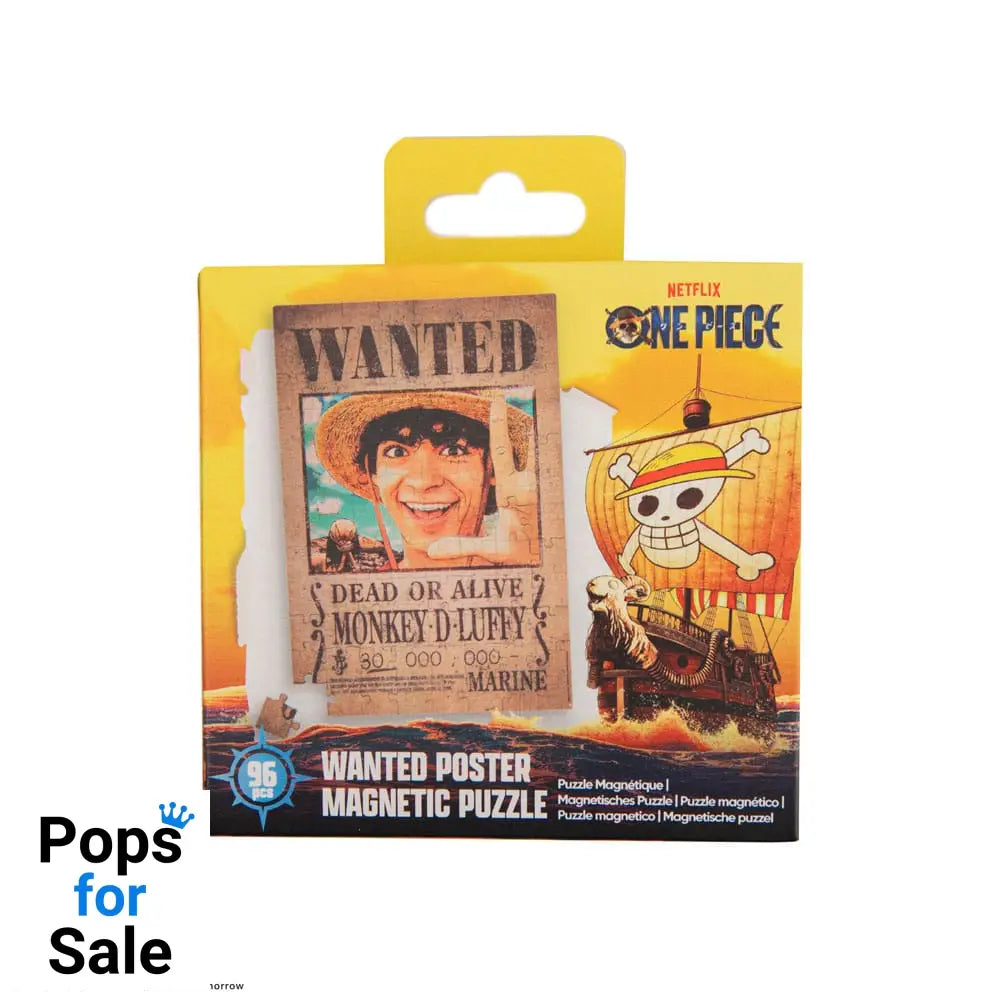 One Piece Magnetic Puzzle Wanted Luffy