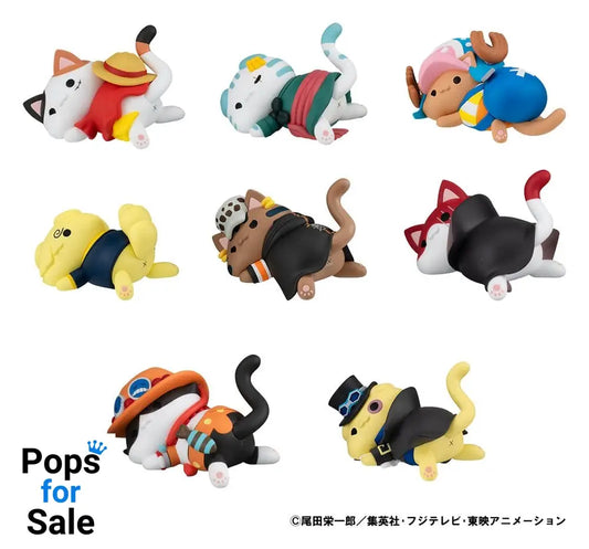 One Piece Mega Cat Project Trading Figure Egghead NyanPieceNyan! Stickie! 3 cm Assortment (8)
