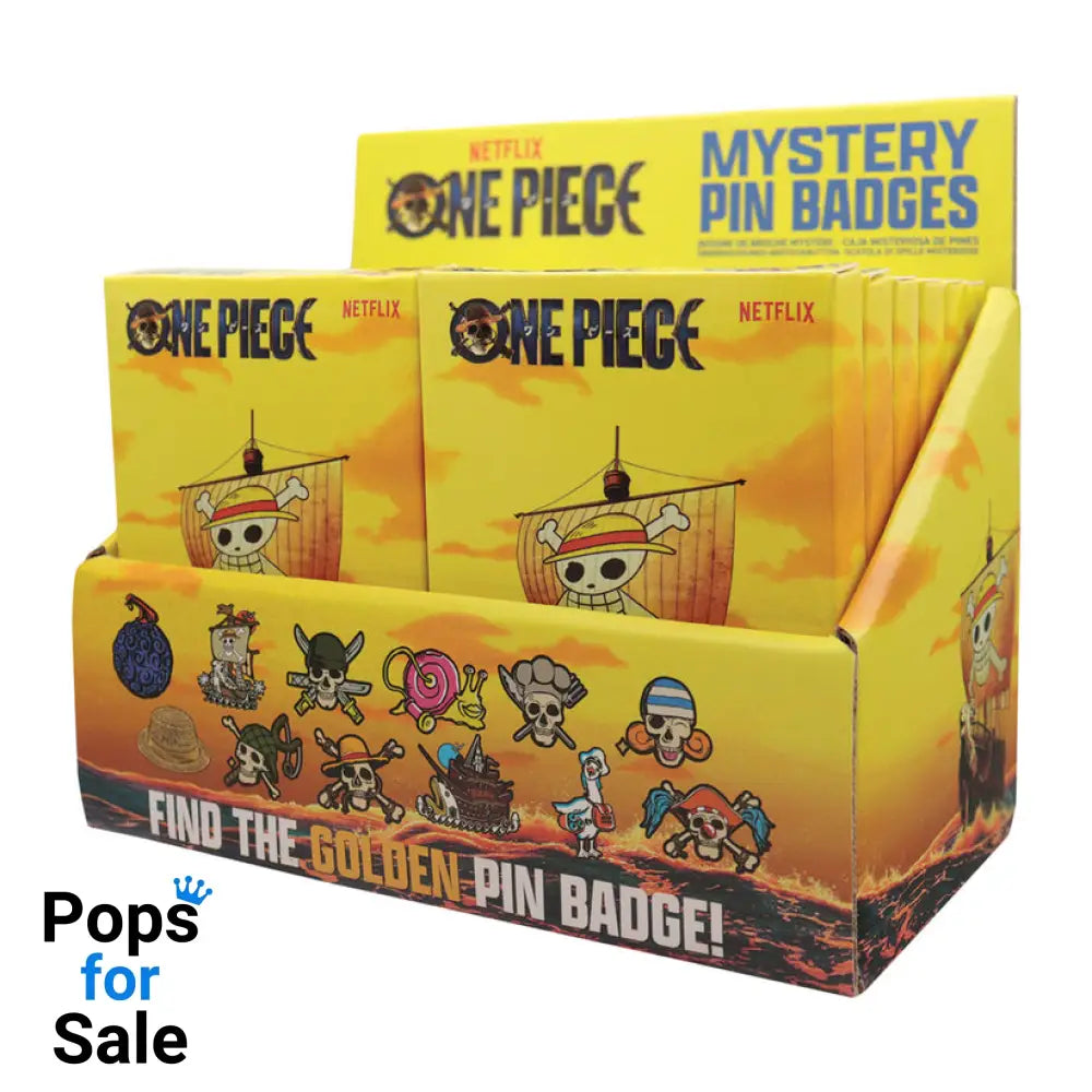 One Piece Mystery Pin Badge CDU Containing 12 Blind Boxes Mystery Pins (CDU of 12 Pins)