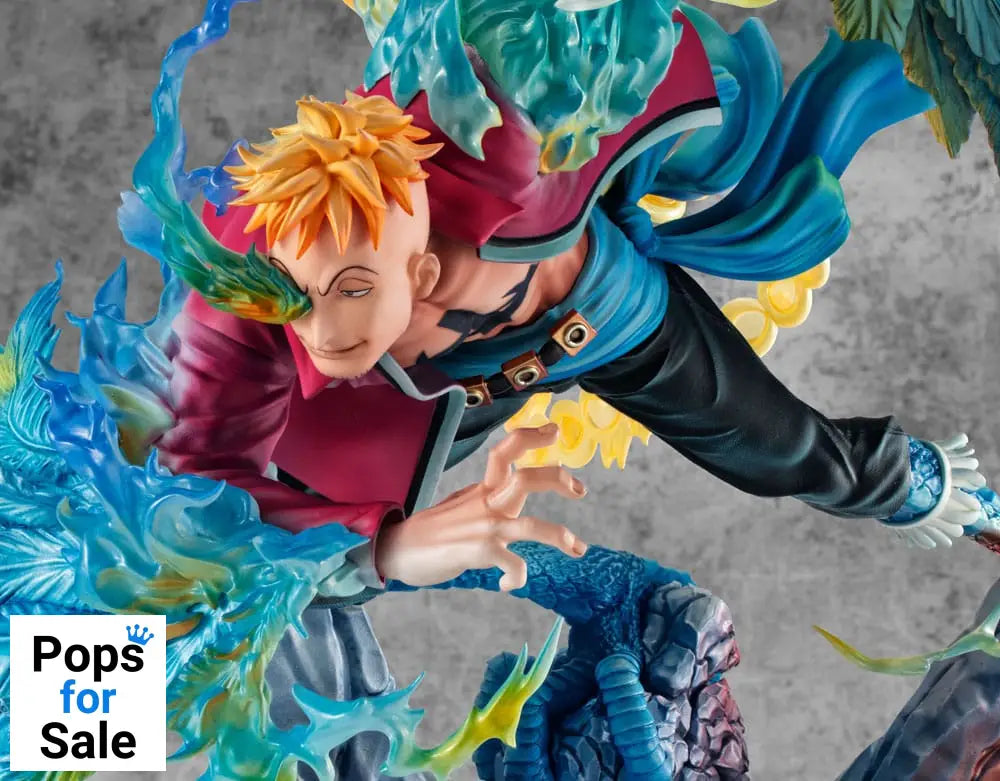 One Piece P.O.P MAS Maximum PVC Statue Marco the Phoenix Leader of 1st group of Whitebeard Pirates 32 cm