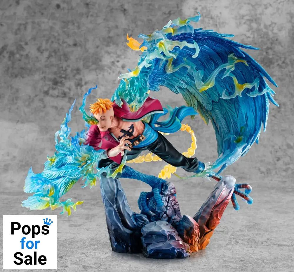 One Piece P.O.P MAS Maximum PVC Statue Marco the Phoenix Leader of 1st group of Whitebeard Pirates 32 cm Statues